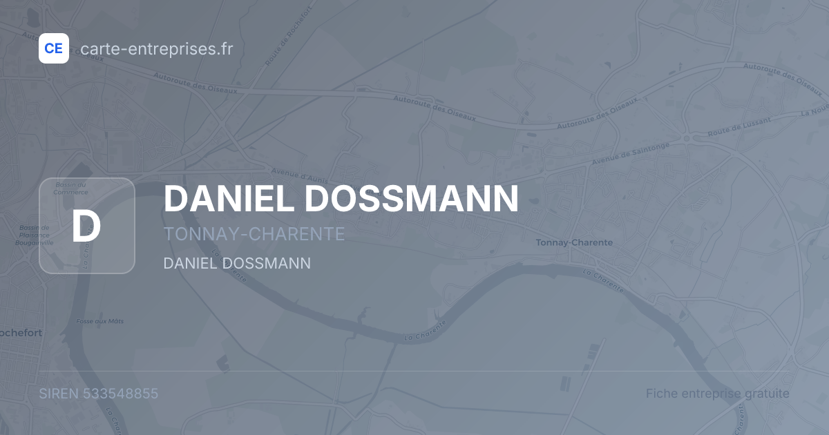 DANIEL DOSSMANN — 533548855 — fiche entreprise