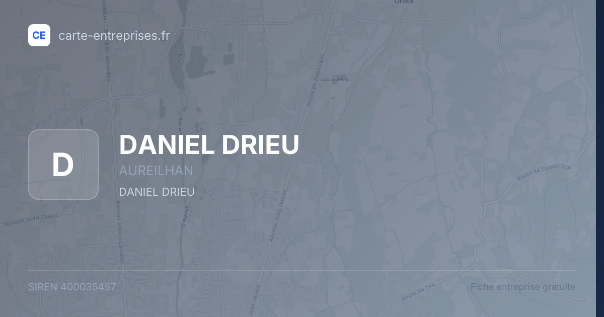 DANIEL DRIEU — 400035457 — fiche entreprise
