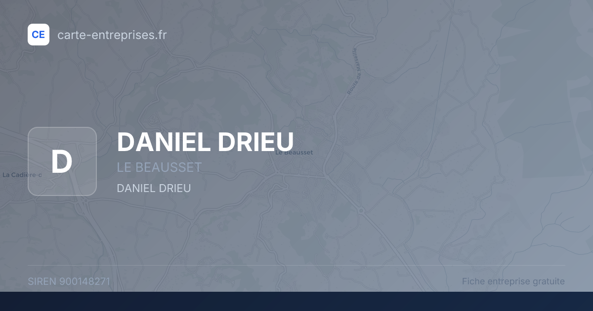DANIEL DRIEU — 900148271 — fiche entreprise
