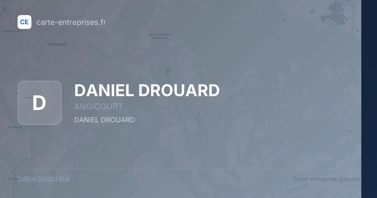 DANIEL DROUARD — 511482408 — fiche entreprise