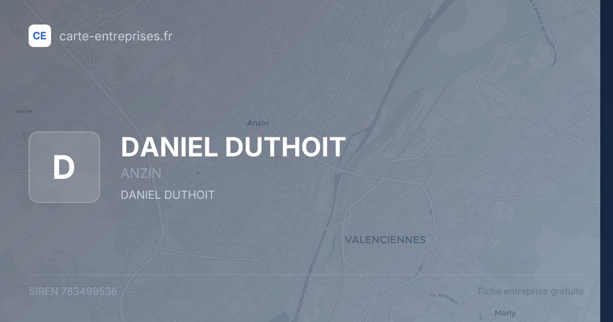 DANIEL DUTHOIT — 783499536 — fiche entreprise