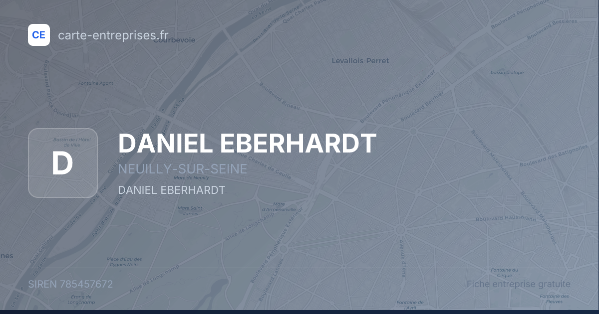 DANIEL EBERHARDT — 785457672 — fiche entreprise