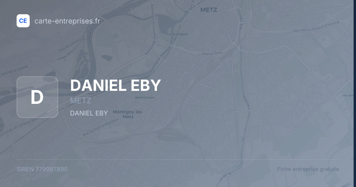 DANIEL EBY — 779987890 — fiche entreprise