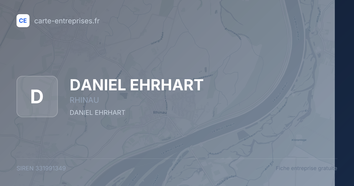 DANIEL EHRHART — 331991349 — fiche entreprise
