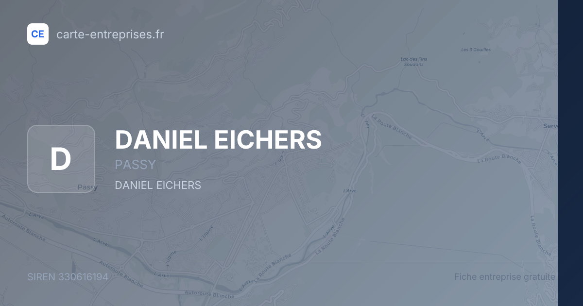 DANIEL EICHERS — 330616194 — fiche entreprise