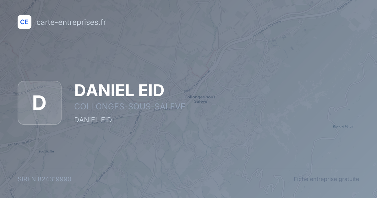 DANIEL EID — 824319990 — fiche entreprise