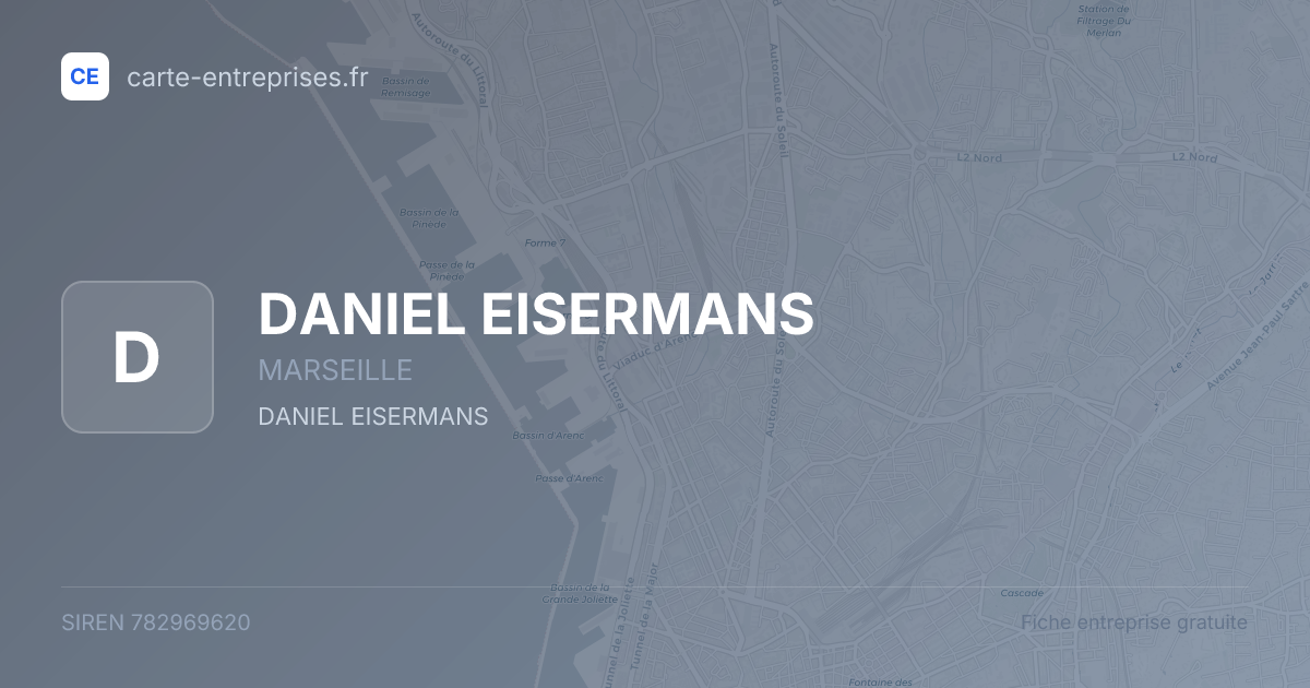 DANIEL EISERMANS — 782969620 — fiche entreprise