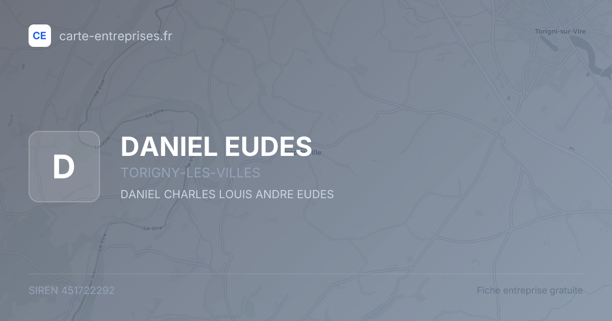 DANIEL EUDES — 451722292 — fiche entreprise