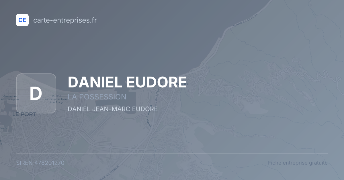 DANIEL EUDORE — 478201270 — fiche entreprise