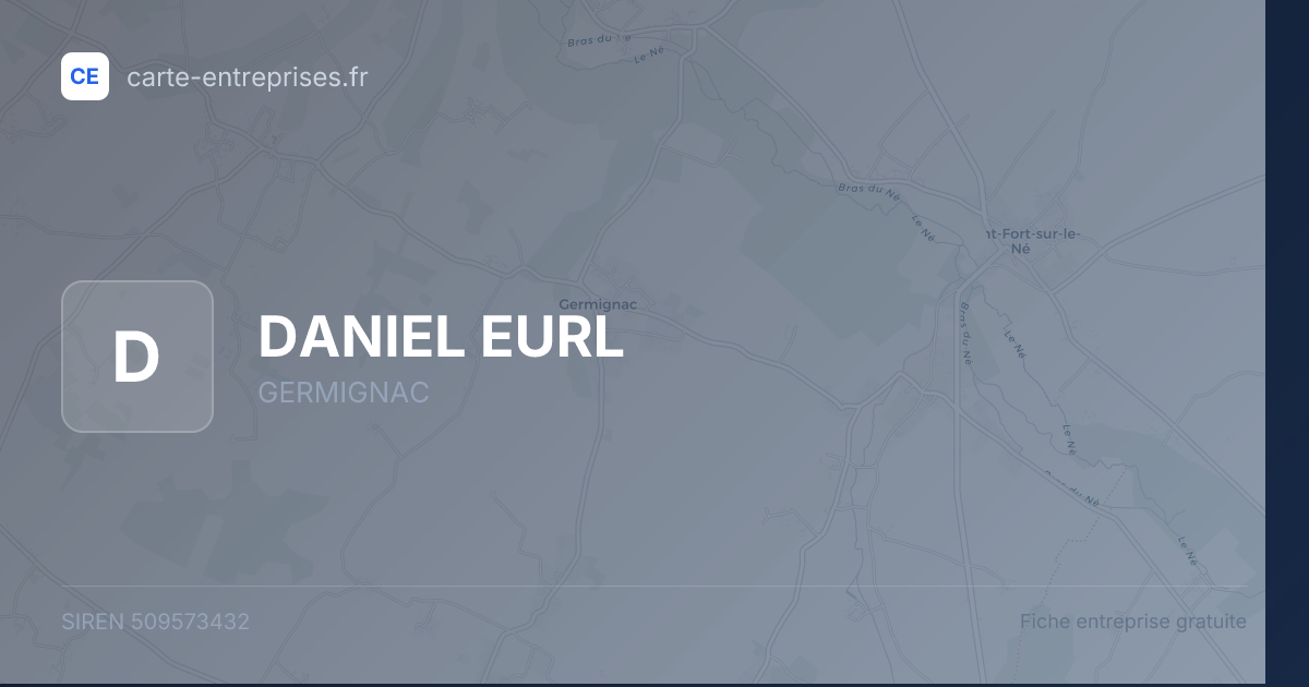 DANIEL EURL — 509573432 — fiche entreprise
