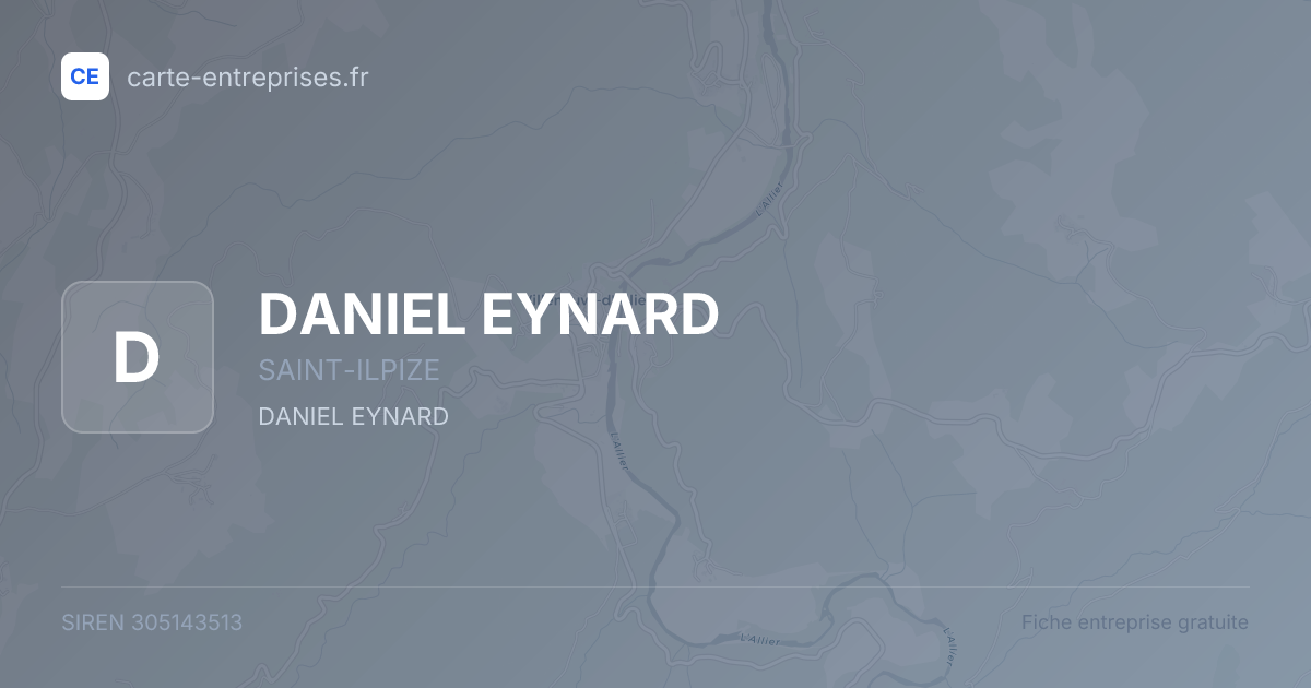 DANIEL EYNARD — 305143513 — fiche entreprise