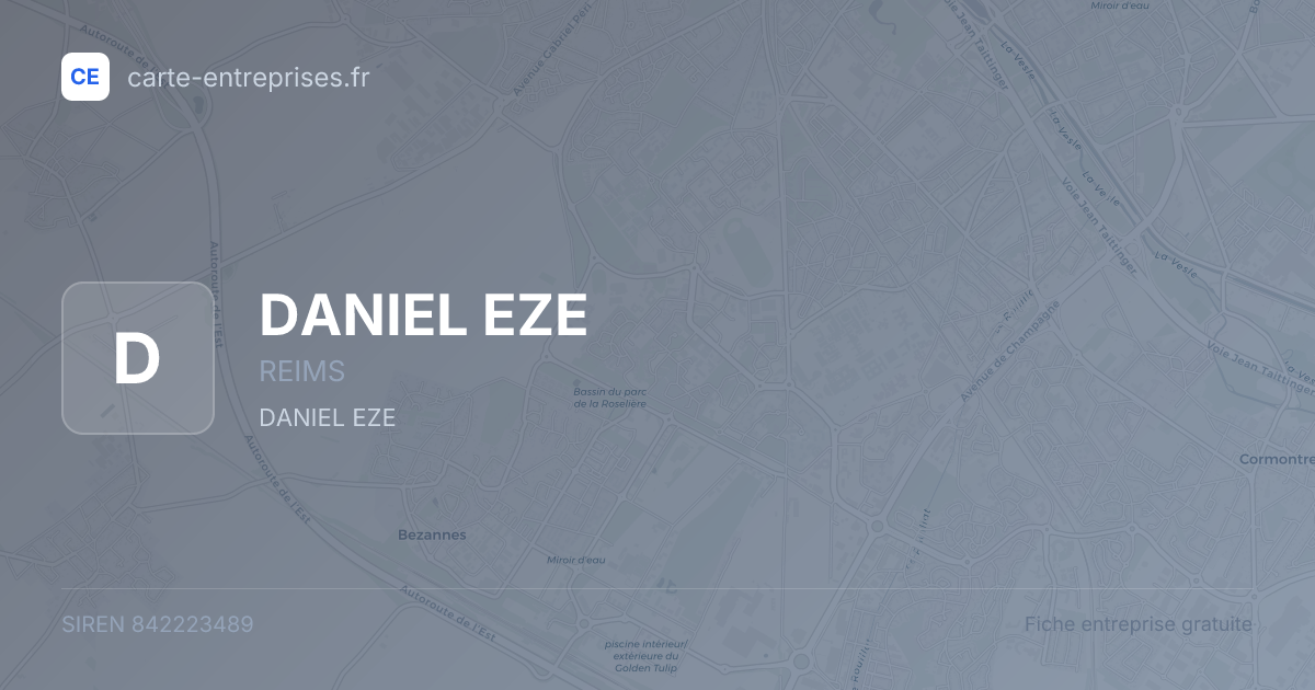 DANIEL EZE — 842223489 — fiche entreprise