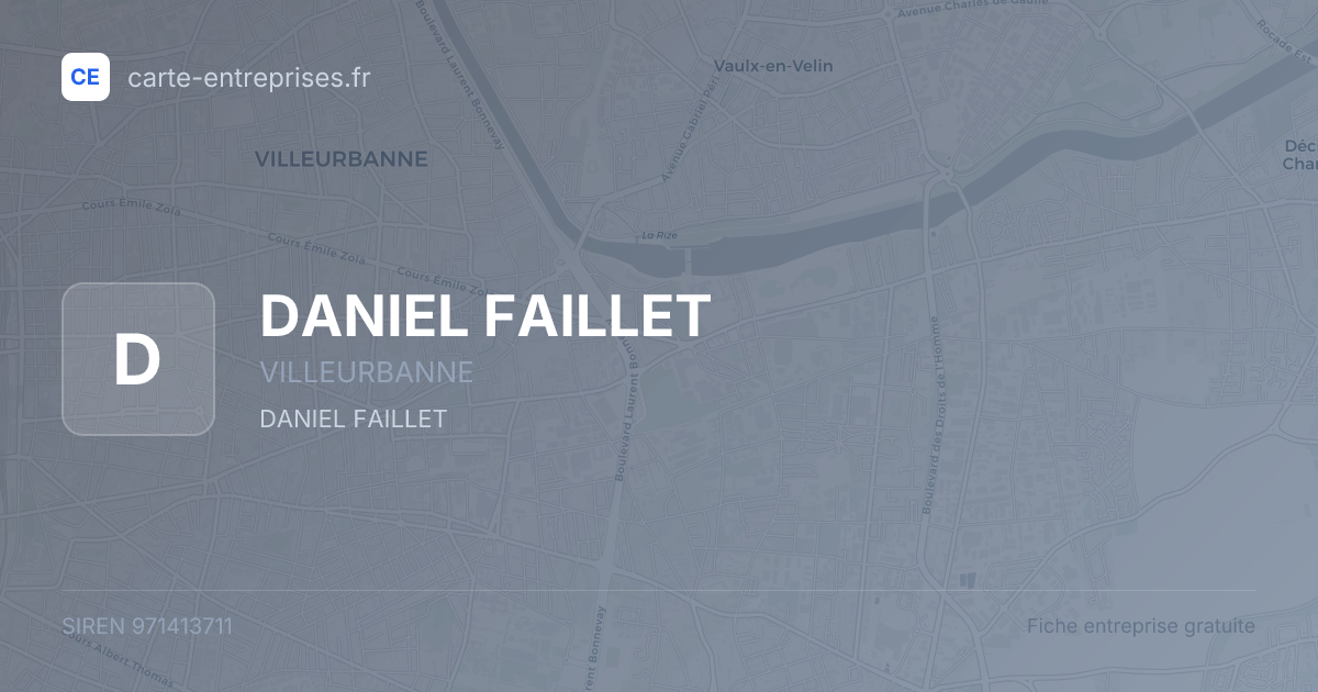 DANIEL FAILLET — 971413711 — fiche entreprise