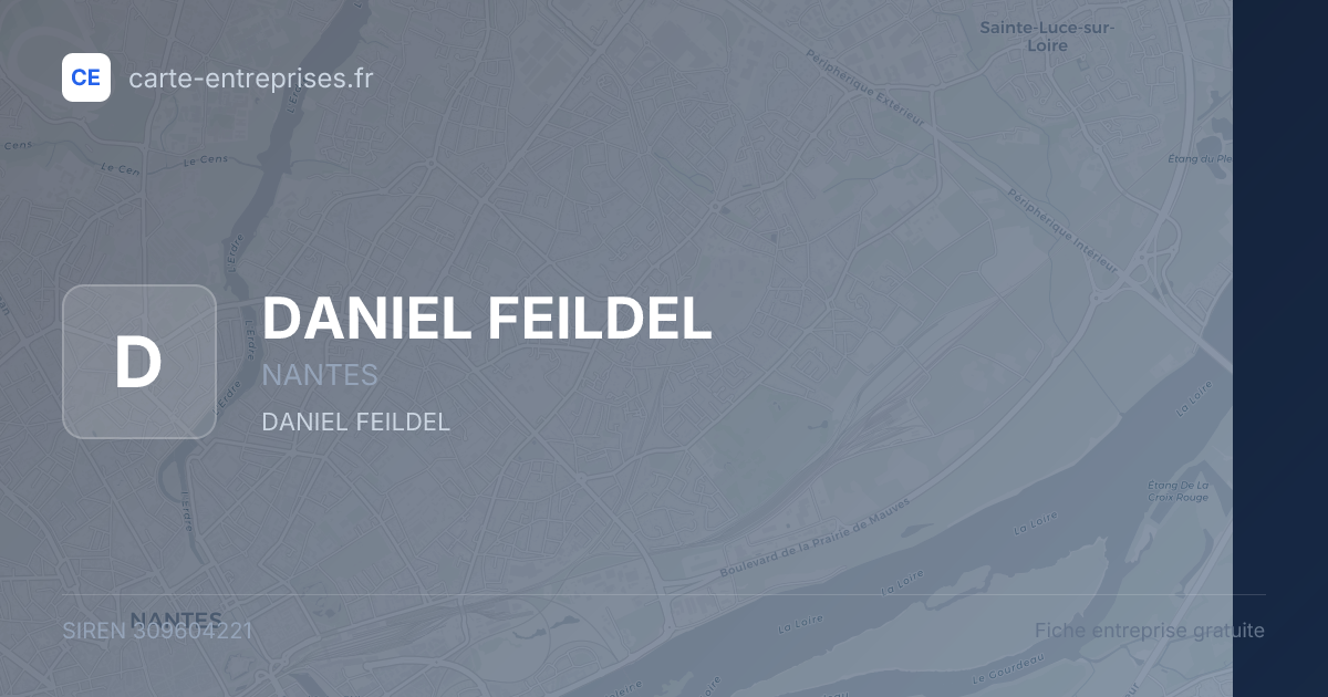 DANIEL FEILDEL — 309604221 — fiche entreprise