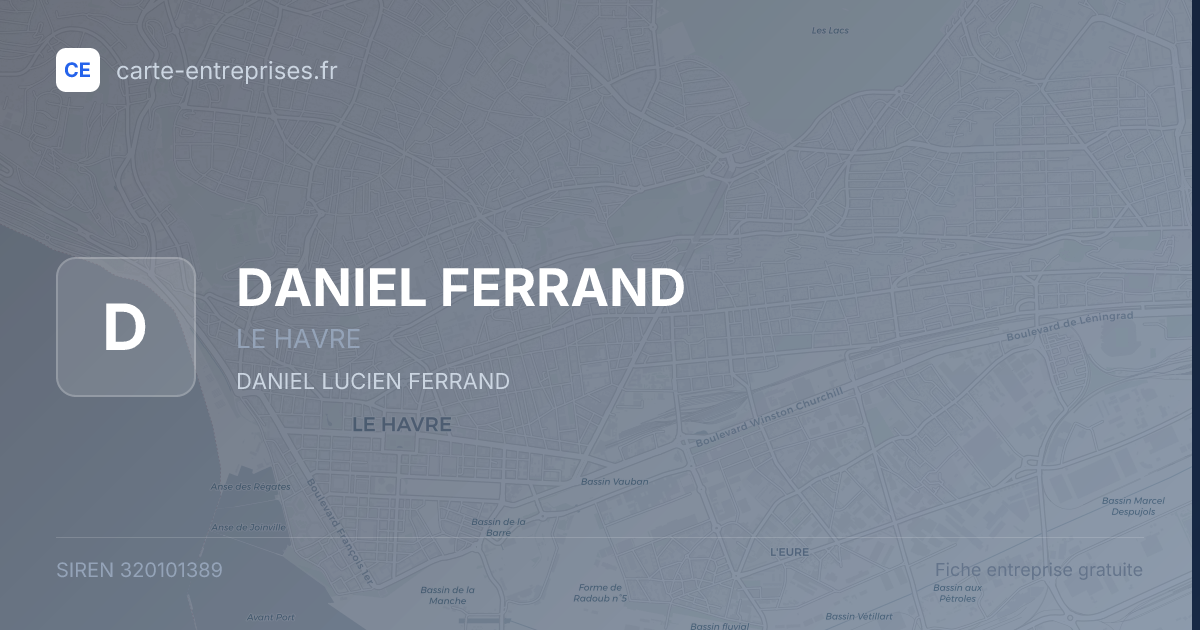DANIEL FERRAND — 320101389 — fiche entreprise