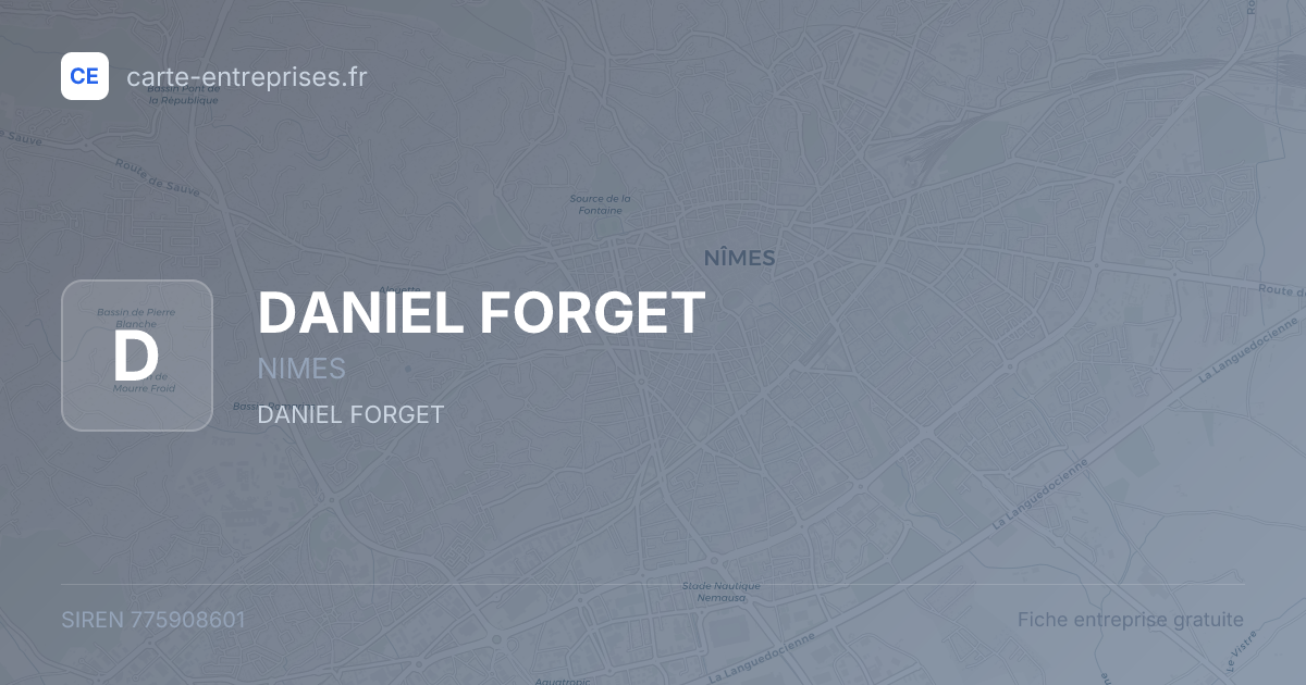 DANIEL FORGET — 775908601 — fiche entreprise