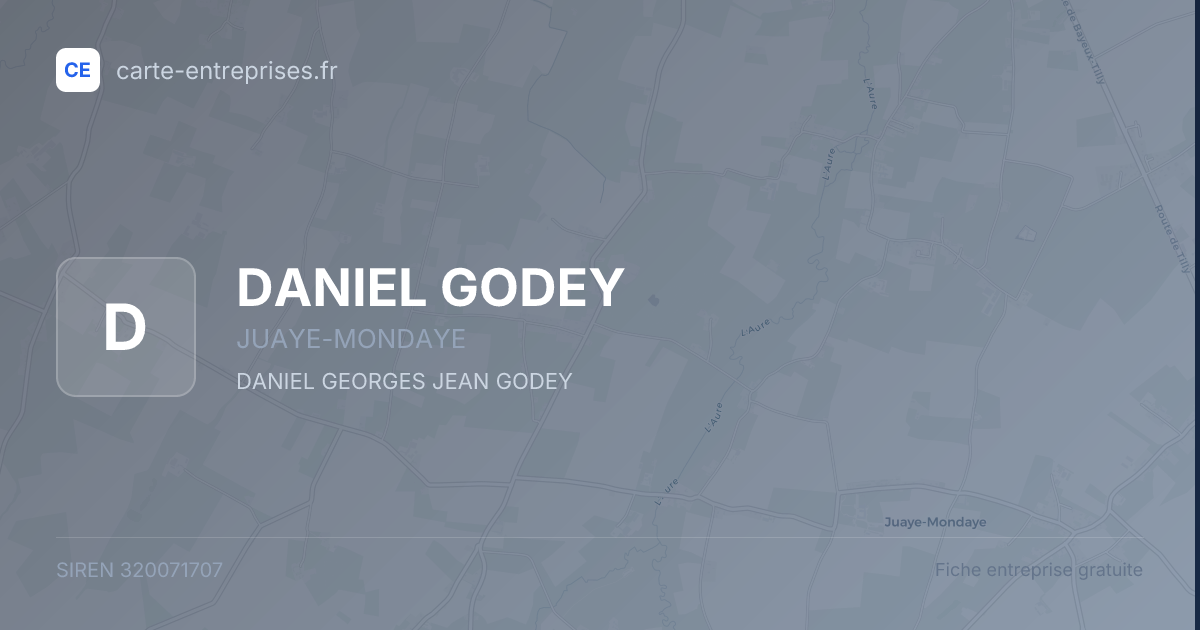 DANIEL GODEY — 320071707 — fiche entreprise