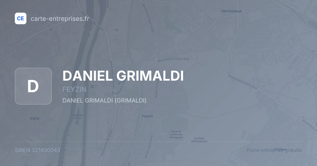 DANIEL GRIMALDI — 321430043 — fiche entreprise