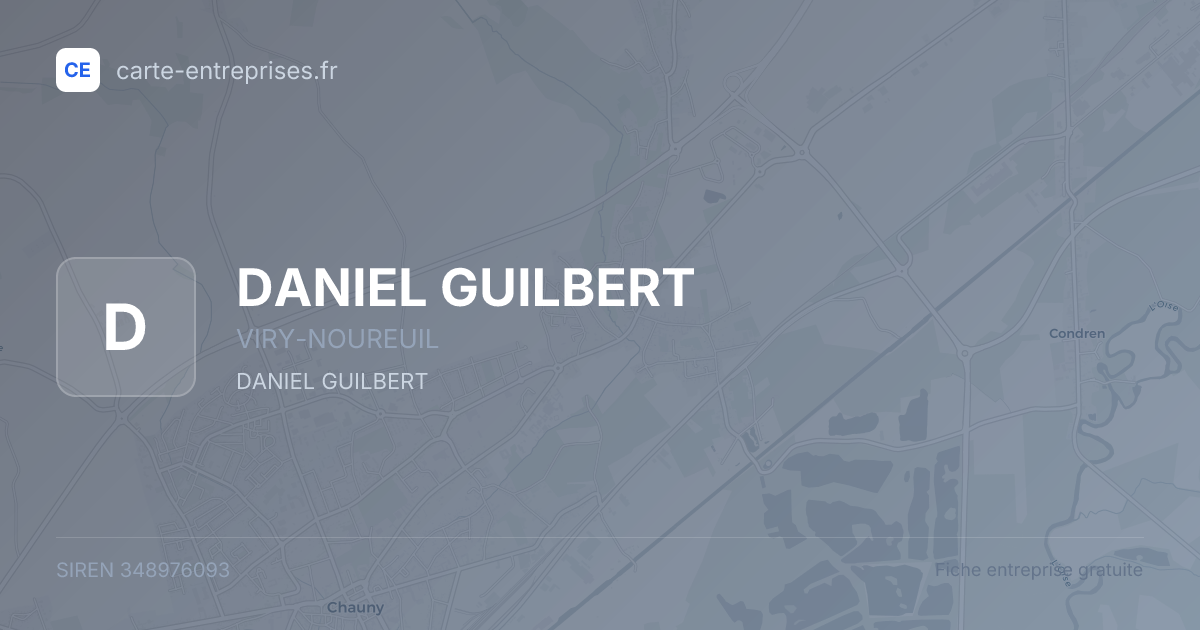 DANIEL GUILBERT — 348976093 — fiche entreprise