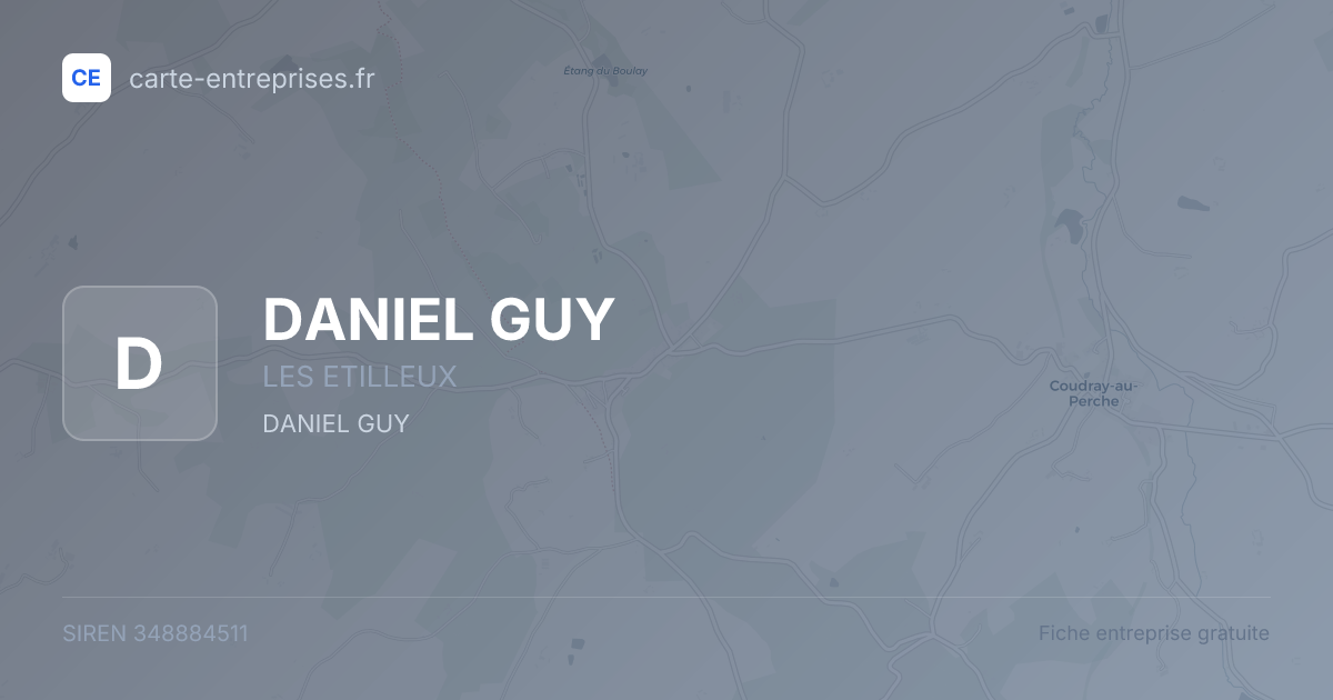 DANIEL GUY — 348884511 — fiche entreprise