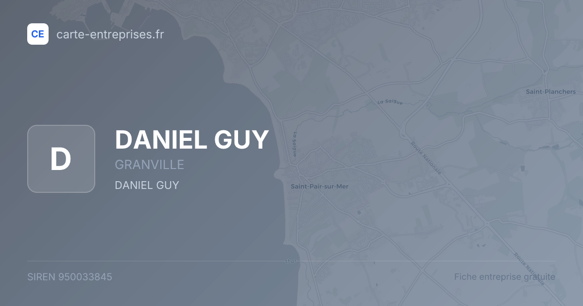 DANIEL GUY — 950033845 — fiche entreprise