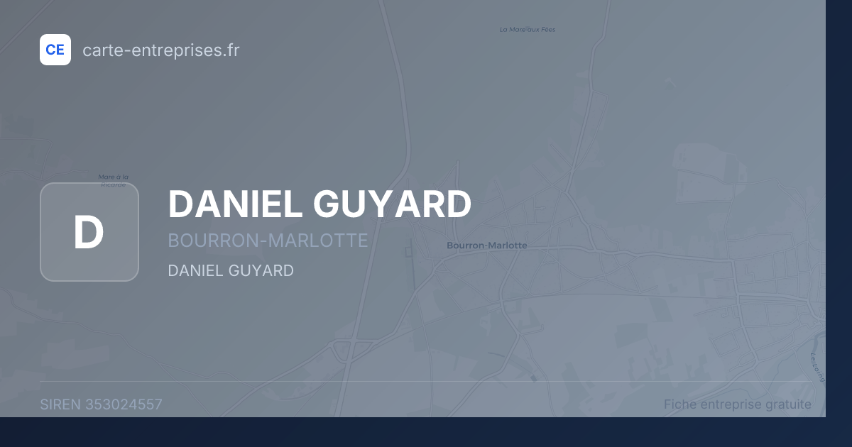 DANIEL GUYARD — 353024557 — fiche entreprise