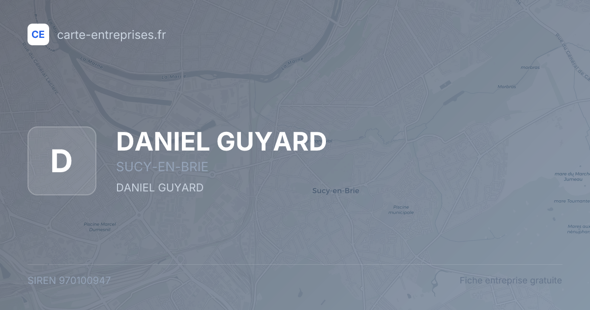 DANIEL GUYARD — 970100947 — fiche entreprise