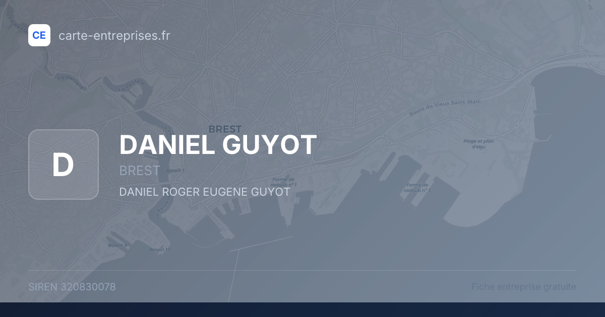 DANIEL GUYOT — 320830078 — fiche entreprise