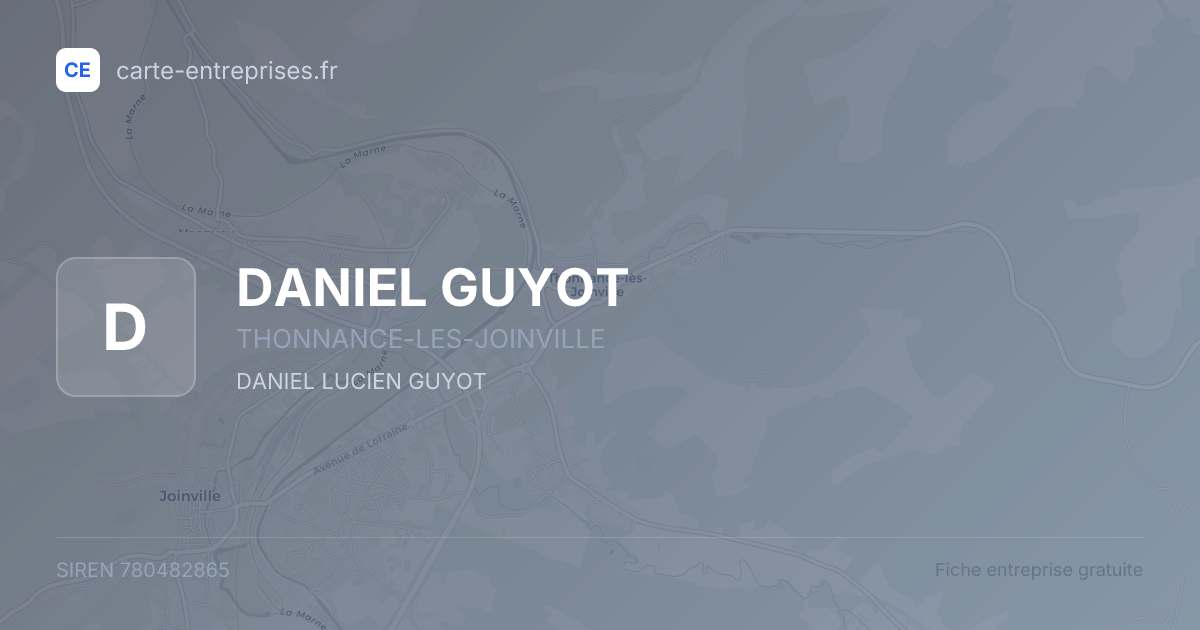 DANIEL GUYOT — 780482865 — fiche entreprise
