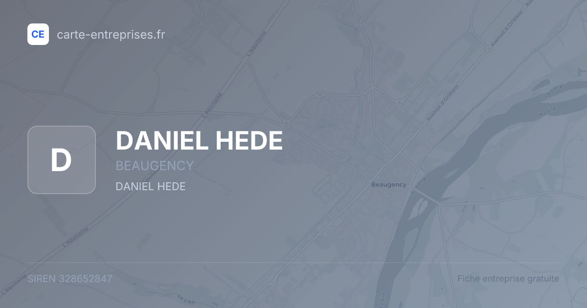 DANIEL HEDE — 328652847 — fiche entreprise