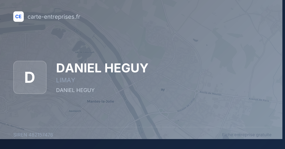 DANIEL HEGUY — 482157476 — fiche entreprise