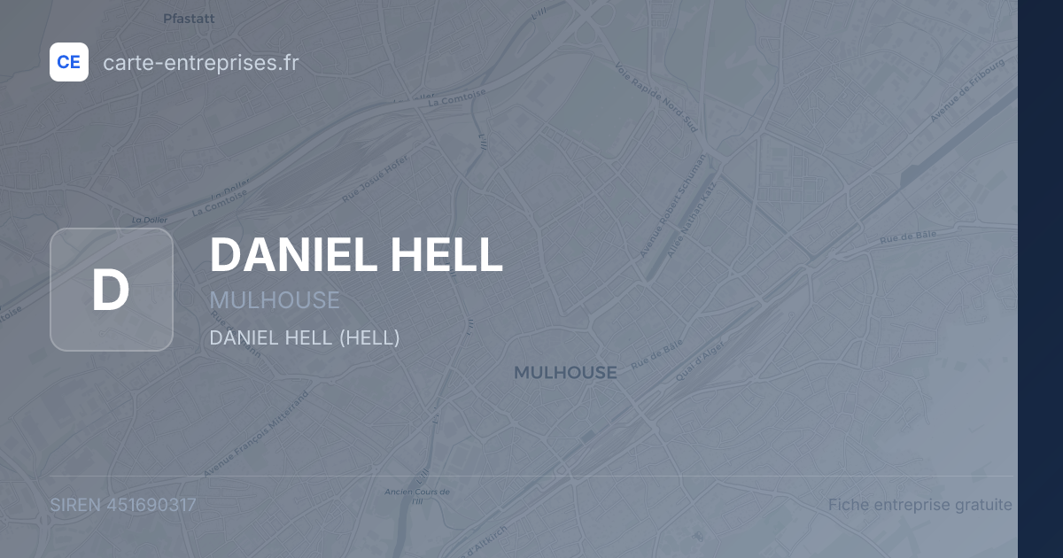 DANIEL HELL — 451690317 — fiche entreprise