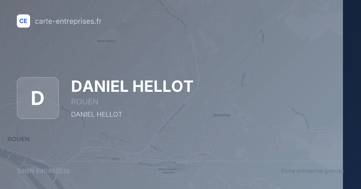 DANIEL HELLOT — 640402236 — fiche entreprise