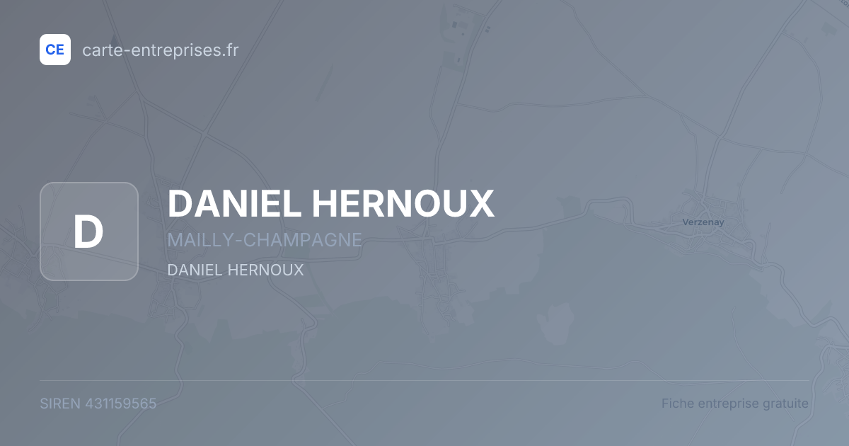 DANIEL HERNOUX — 431159565 — fiche entreprise