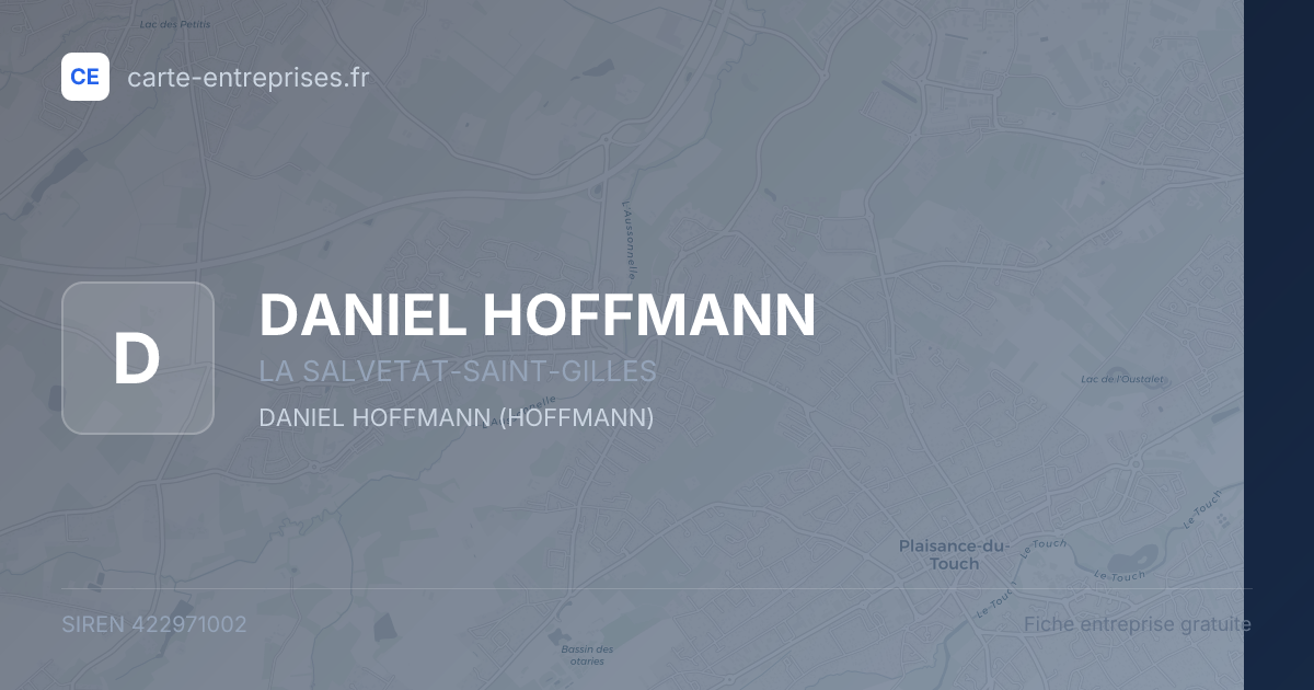 DANIEL HOFFMANN — 422971002 — fiche entreprise