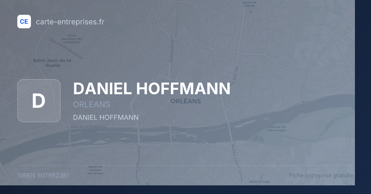 DANIEL HOFFMANN — 507982361 — fiche entreprise
