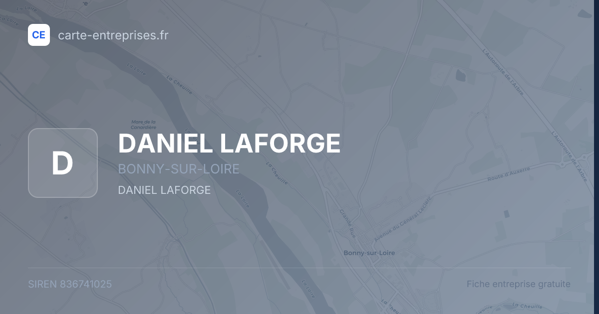 DANIEL LAFORGE — 836741025 — fiche entreprise