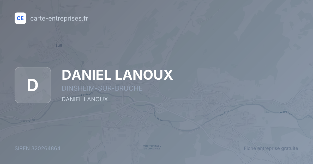 DANIEL LANOUX — 320264864 — fiche entreprise