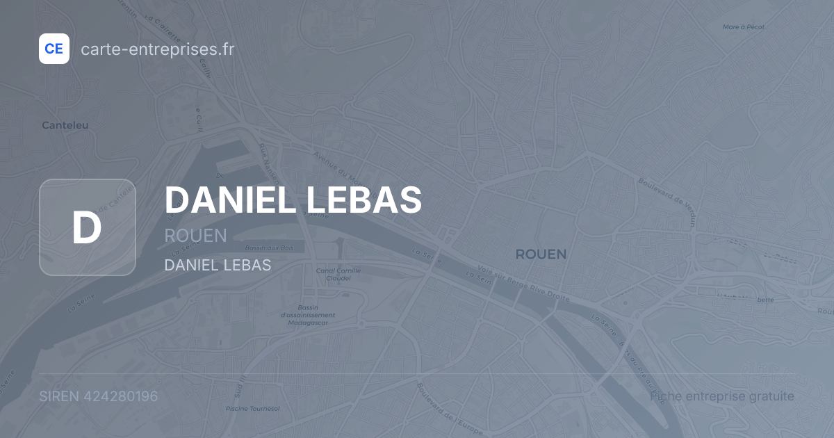 DANIEL LEBAS — 424280196 — fiche entreprise