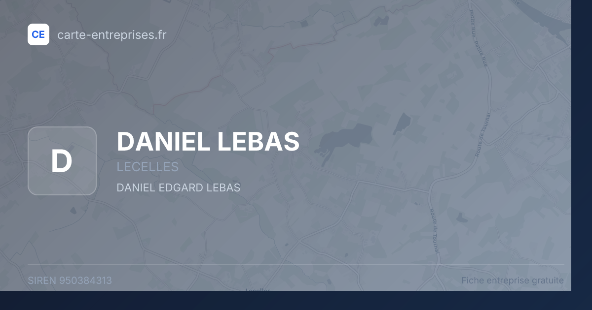 DANIEL LEBAS — 950384313 — fiche entreprise