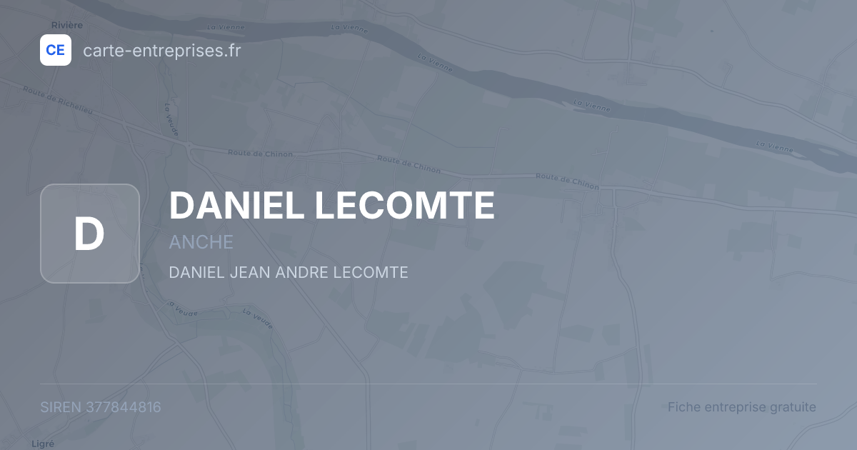 DANIEL LECOMTE — 377844816 — fiche entreprise