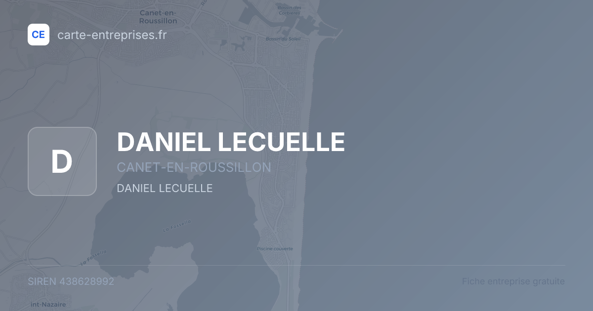 DANIEL LECUELLE — 438628992 — fiche entreprise