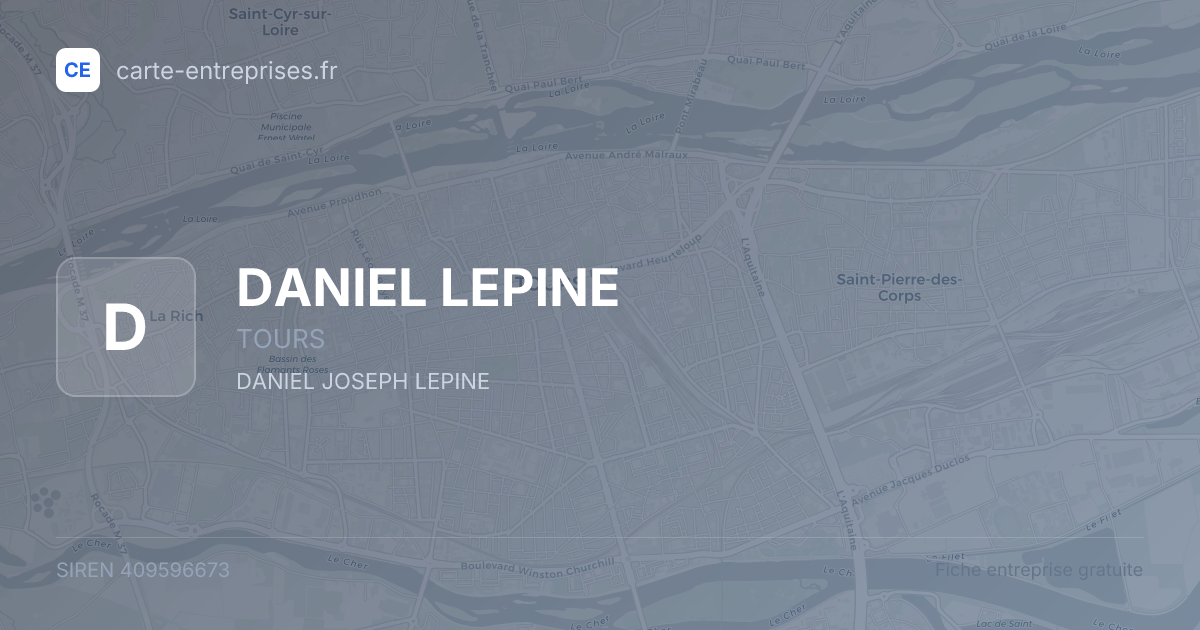 DANIEL LEPINE — 409596673 — fiche entreprise