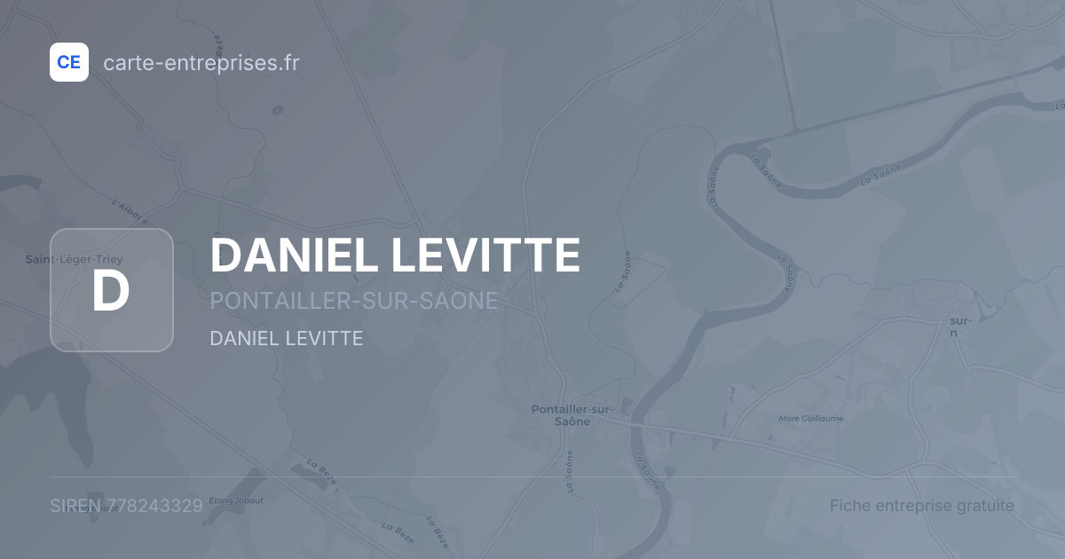 DANIEL LEVITTE — 778243329 — fiche entreprise