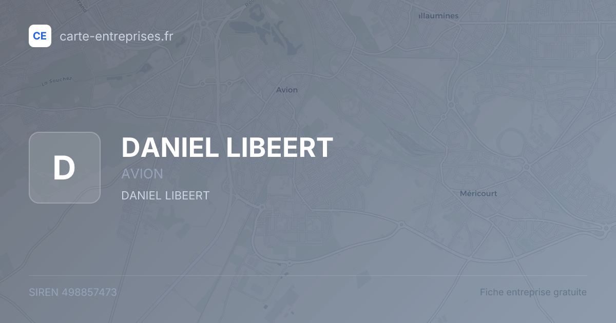 DANIEL LIBEERT — 498857473 — fiche entreprise