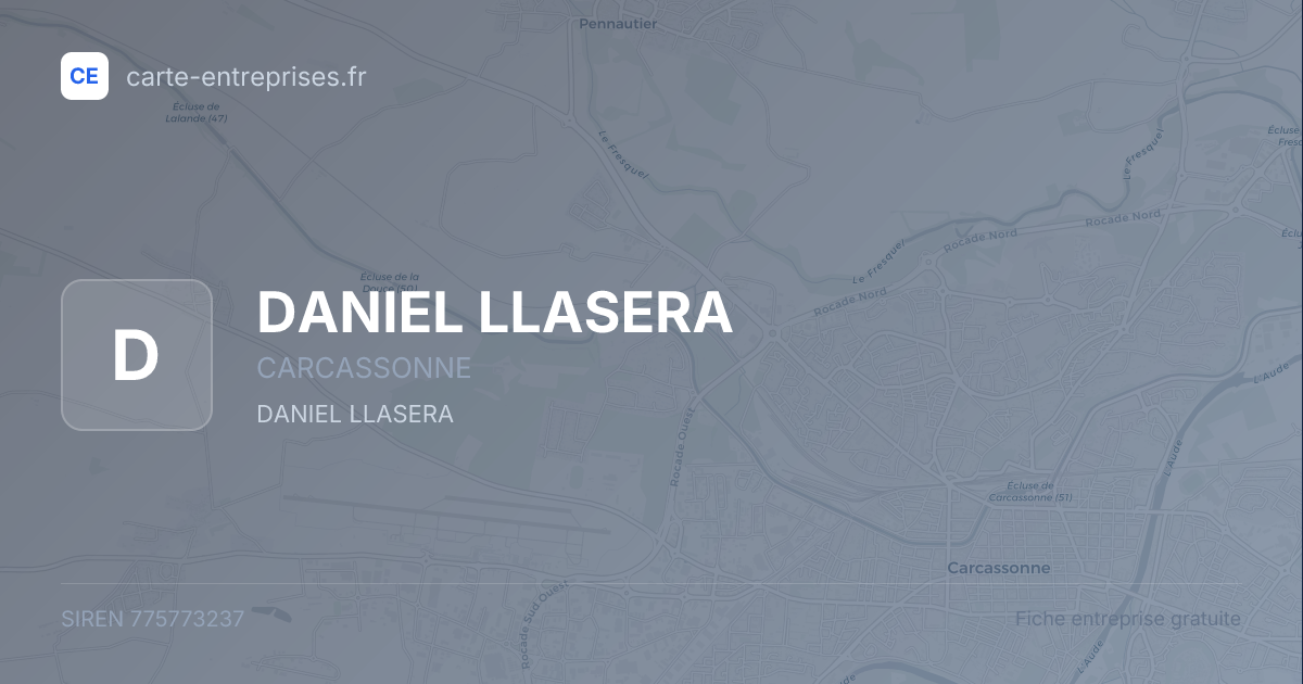 DANIEL LLASERA — 775773237 — fiche entreprise