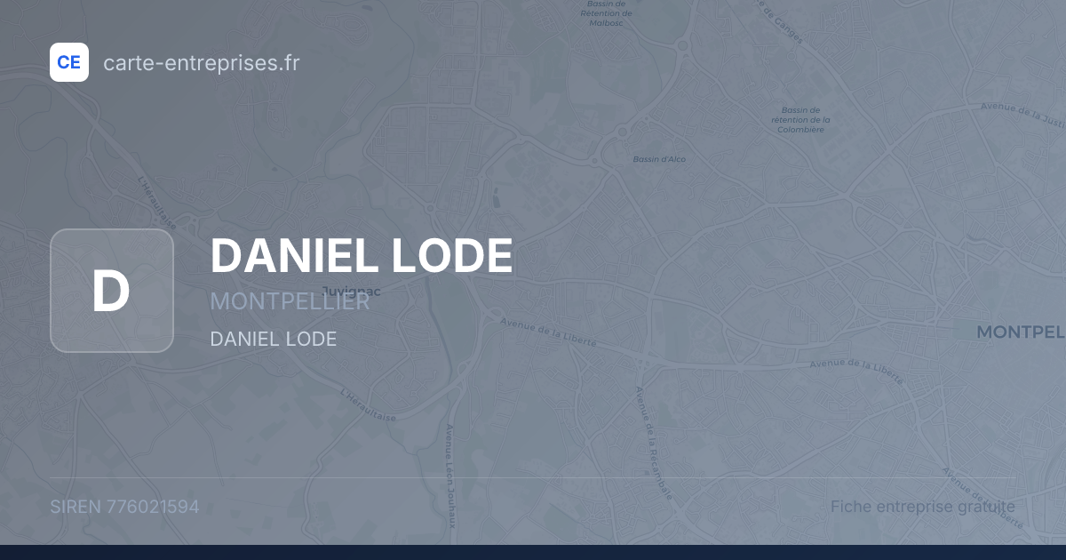 DANIEL LODE — 776021594 — fiche entreprise