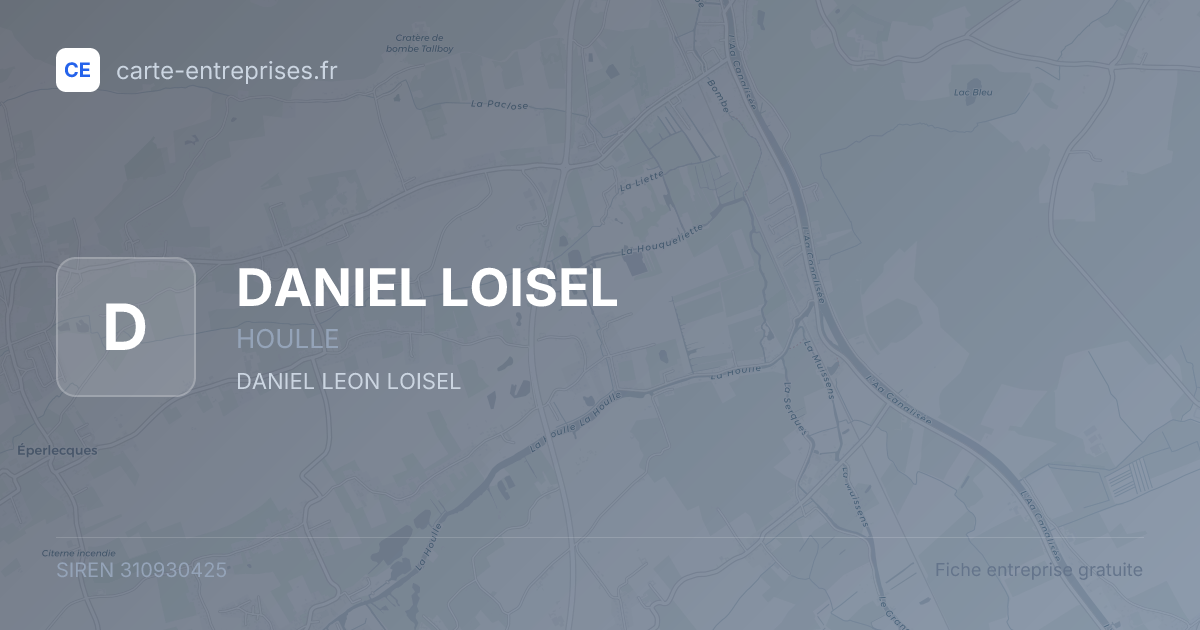 DANIEL LOISEL — 310930425 — fiche entreprise
