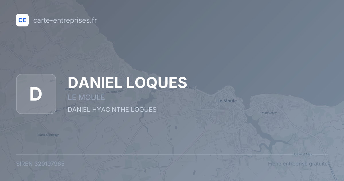 DANIEL LOQUES — 320197965 — fiche entreprise