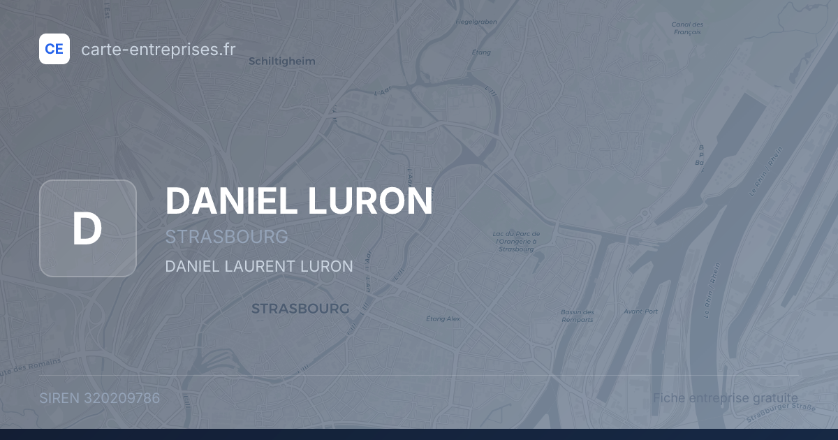 DANIEL LURON — 320209786 — fiche entreprise